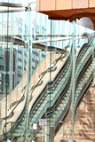 Verwendelte Rolltreppen